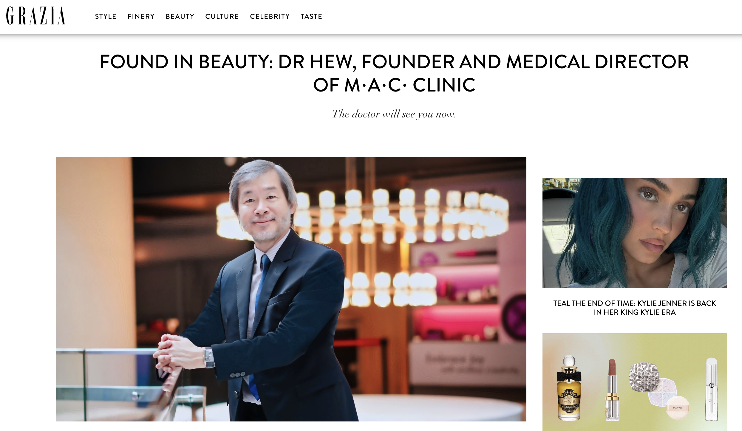 Found in Beauty: Dr Hew, Founder and Medical Director of M∙A∙C∙ Clinic